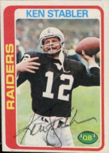 ken stabler autographed jersey