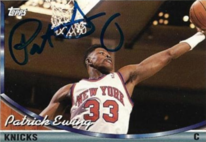 patrick ewing signed jersey