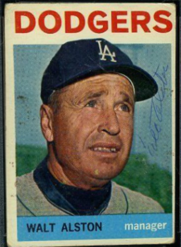 Walter Alston Autographs and Memorabilia Sports, Baseball