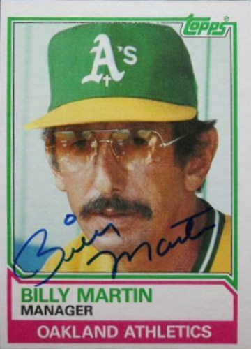 Billy Martin Autographs and Memorabilia | Sports, Baseball