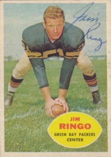 JIM RINGO GREEN BAY PACKERS HALL OF FAME GREAT photo 8 x10
